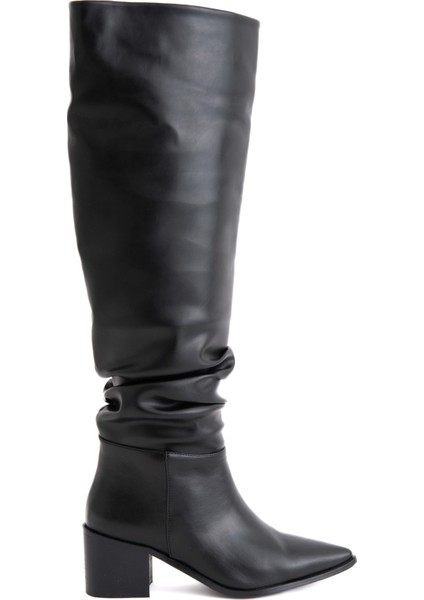 Arlo Siyah Mat Körüklü Çizme