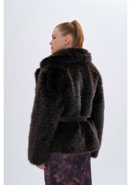 Kadın Tekstil Kahverengi Mont 616 5214 Bn Pls Mont SK24/25 Kahve