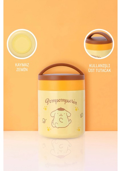 Sanrio Lisanslı Yalıtımlı Yemek Kabı (420ML) - Pompompurin