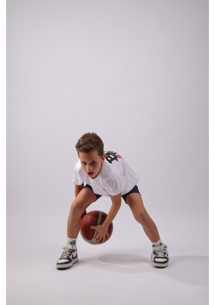 Çocuk Basketbol Temalı Pamuk T-Shirt fiyatları