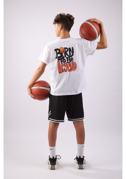 Çocuk Basketbol Temalı Pamuk T-Shirt fırsatları