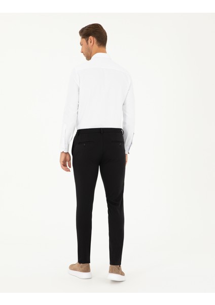 Erkek Siyah Klasik Jogger Pantolon 50294135-VR046