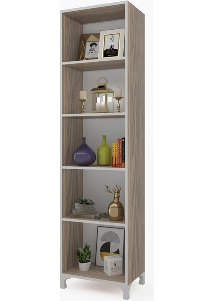 Kenzlife kitaplık tuğçe 188*030*020 crd ayaklı mutfak dolabı banyo ofis ayakkabılık kiler
