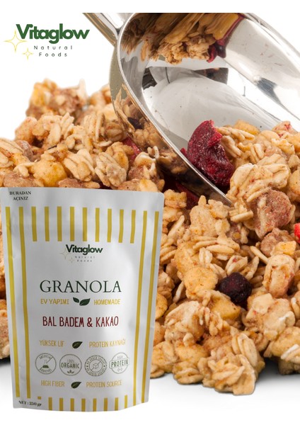 Vitaglow Granola Bal Badem &kakao