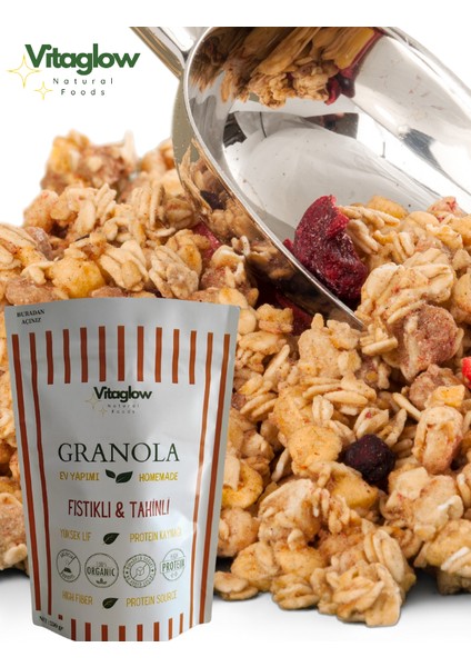 Granola Fıstık & Tahin (250 Gr.) Katkısız , Sağlıklı Atıştırmalık