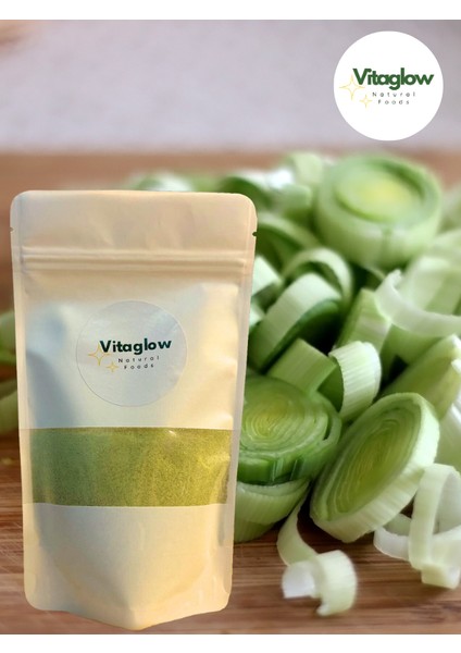 Vitaglow Pırasa Tozu Leek Powder Vegan Smoothieler Için Uygundur.