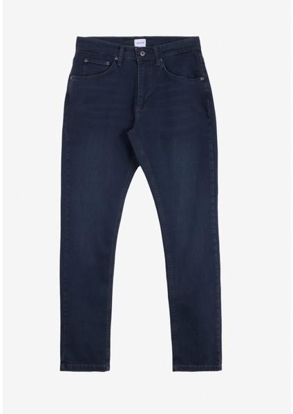 Normal Bel Slim Fit Lacivert Erkek Denim Pantolon Toledo Tapered - 1324