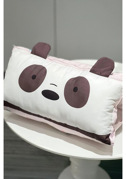 We Bare Bears Lisanslı Katlanabilir Şekerleme Yastığı - Panda