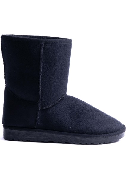 Cosy Klasik Siyah Süet Içi Kürklü Bot