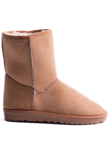 Cosy Klasik Taba Süet Içi Kürklü Bot