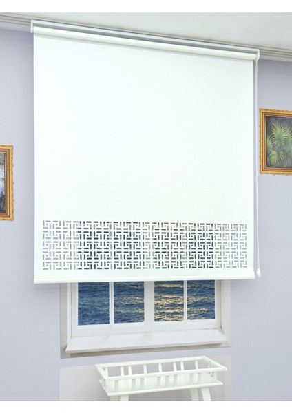 Lazer Stor Perde - Kırık Beyaz Mat Stor Kumaşı - 30 Cm Lazer Yüksekliği - Metal Kasa Ve Kapak fiyatları