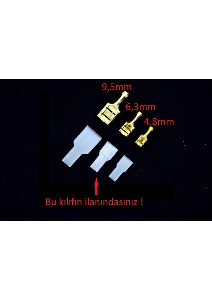 6,3 mm Dişi Fiş Kılıfı SF2D 10 Adet Fiş Kılıfı modelleri