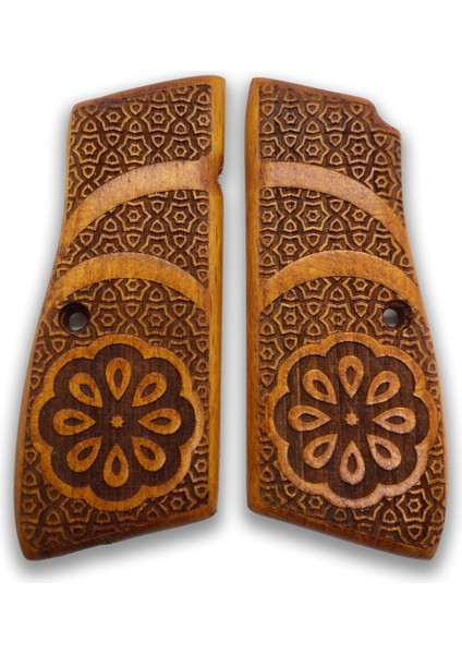 Silah Kabzası - Zig 14, Browning Hp, High Power 14, Dik Kasa, Browning Halkalı (Halka Için Kesim Yaptırmak Için Mesaj Atın), Halkasız ile Uyumlu - Sarı Renk - BRWHPSR009