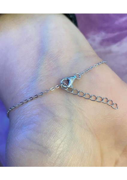 Kadın Kare Taş Detay Gümüş Bileklik fiyatları