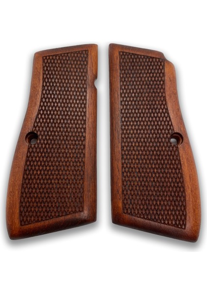 Silah Kabzası - Zig 14, Browning Hp, High Power 14, Dik Kasa, Browning Halkalı (Halka Için Kesim Yaptırmak Için Mesaj Atın), Halkasız ile Uyumlu - Meşe Renk - BRWHPMS004