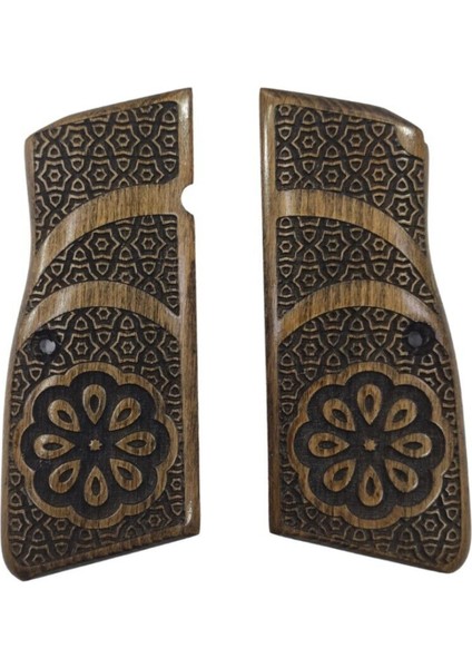 Silah Kabzası - Zig 14, Browning Hp, High Power 14, Dik Kasa, Browning Halkalı (Halka Için Kesim Yaptırmak Için Mesaj Atın), Halkasız ile Uyumlu - Açık Kahverengi Renk - BRWHPUC009