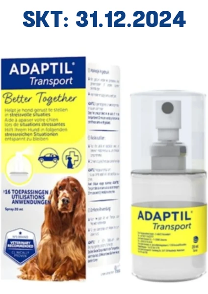 20 ml - Adaptil Transport Sprey - Köpekler Için Sakinleştirici Sprey