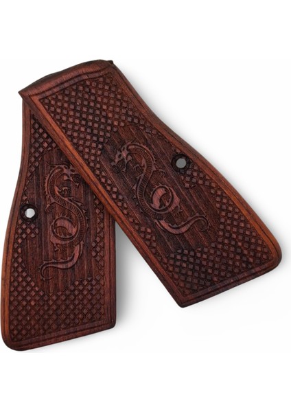 Silah Kabzası - Zig 14, Browning Hp, High Power 14, Dik Kasa, Browning Halkalı (Halka Için Kesim Yaptırmak Için Mesaj Atın), Halkasız ile Uyumlu - Tütün Renk - BRWHPTN002 modelleri