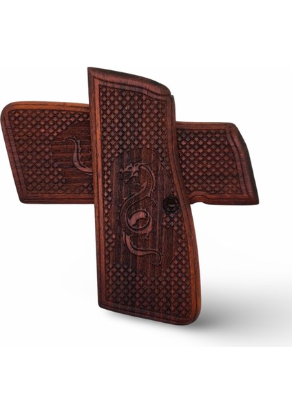 Silah Kabzası - Zig 14, Browning Hp, High Power 14, Dik Kasa, Browning Halkalı (Halka Için Kesim Yaptırmak Için Mesaj Atın), Halkasız ile Uyumlu - Tütün Renk - BRWHPTN002 fırsatları