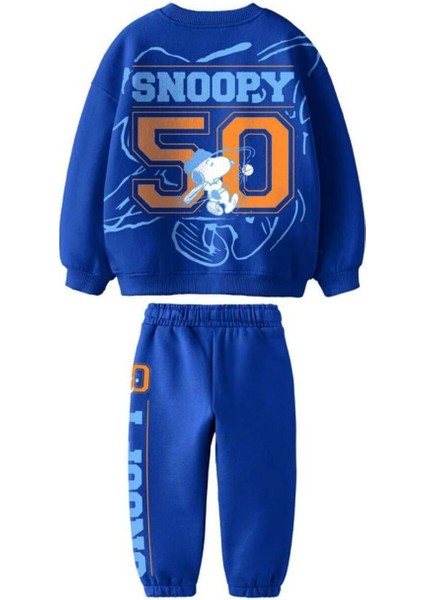 Peanuts Snoopy Süzene Nakış Detaylı Sweatshirt ve Alt Eşeofman Takım fiyatları