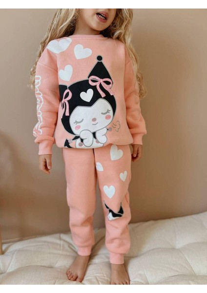 Kuromi Karakter Detaylı Pamuklu Alt-Üst Eşofman Takımı fiyatları
