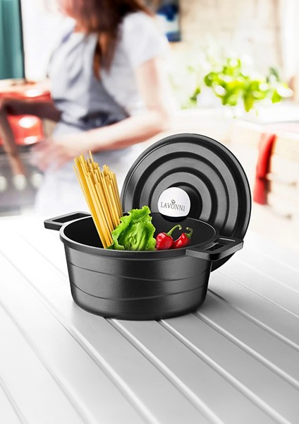 7 Parça Döküm Tencere Seti ( Döküm Kapak)