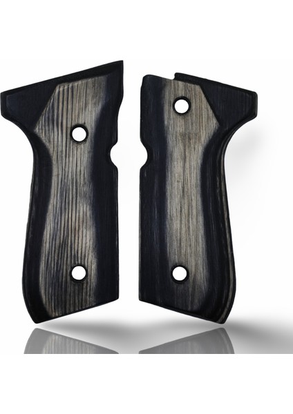 Silah Kabzası - Girsan Yavuz 16, Beretta F92 ile Uyumlu - Sadece Vernik Uygulanmış - Lamine Malzemesinden Yapılma - LMBRTF92SV050