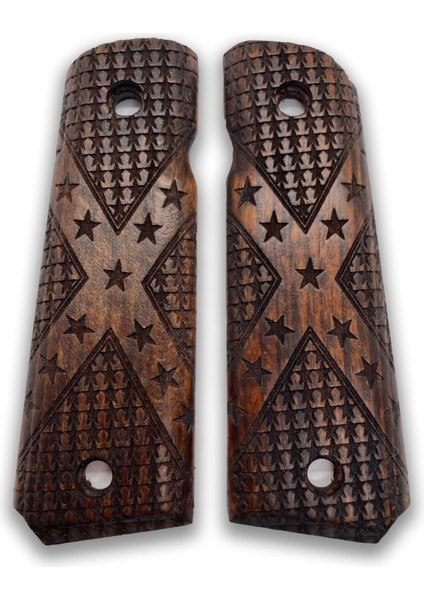 Silah Kabzası - Colt 1911, Girsan Mc 1911 ile Uyumlu - Koyu Kahverengi Renk - CLT1911CV074