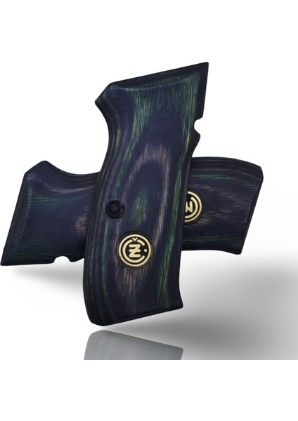 Silah Kabzası - Cz 75, Canik 55, S120, L120 ile Uyumlu - Sadece Vernik Uygulanmış - Lamine Malzemesinden Yapılma - Metal Logolu - LMCZ75SV069L1 fırsatları