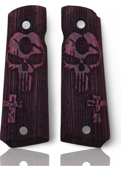 Silah Kabzası - Colt 1911, Girsan Mc 1911 ile Uyumlu - Bordo Renk - CLT1911BR005