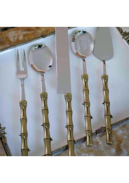 Bamboo Eskitme Servis Seti 5 Parça