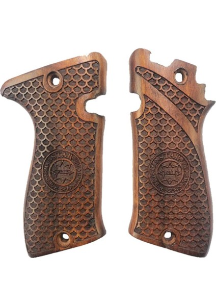 Silah Kabzası - Star Model Fr .22LR ile Uyumlu - Koyu Kahverengi Renk - STRFR22CV001