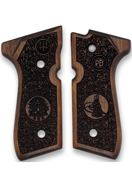 Silah Kabzası - Girsan Yavuz 16, Beretta F92 ile Uyumlu - Koyu Kahverengi Renk - BRTF92CV024