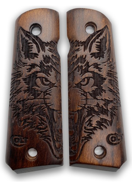 Silah Kabzası - Colt 1911, Girsan Mc 1911 ile Uyumlu - Koyu Kahverengi Renk - CLT1911CV050
