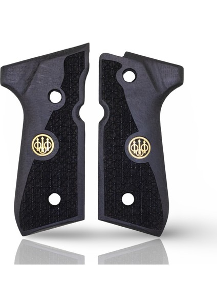 Silah Kabzası - Girsan Yavuz 16, Beretta F92 ile Uyumlu - Siyah Renk - Metal Logolu - BRTF92SY010L1