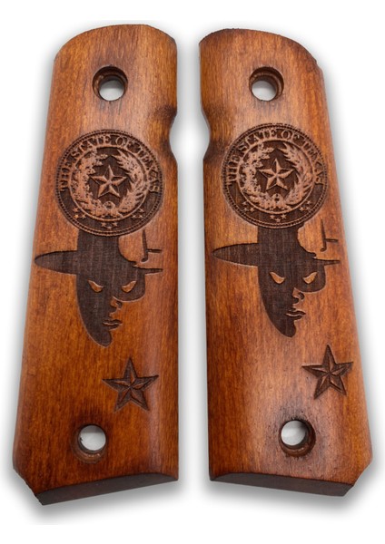 Silah Kabzası - Colt 1911, Girsan Mc 1911 ile Uyumlu - Meşe Renk - CLT1911MS039