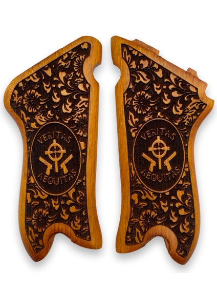 Silah Kabzası - Luger P08, 1917 Parabellum ile Uyumlu - Sarı Renk - LGRP08SR011