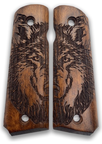 Silah Kabzası - Colt 1911, Girsan Mc 1911 ile Uyumlu - Koyu Kahverengi Renk - CLT1911CV064