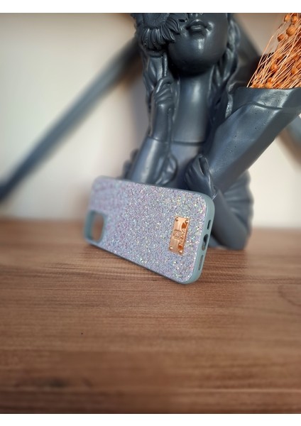 iPhone 15 Uyumlu Simli Taşlı Kamera Çıkıntılı Içi Kadife Lüks Kılıf fırsatları
