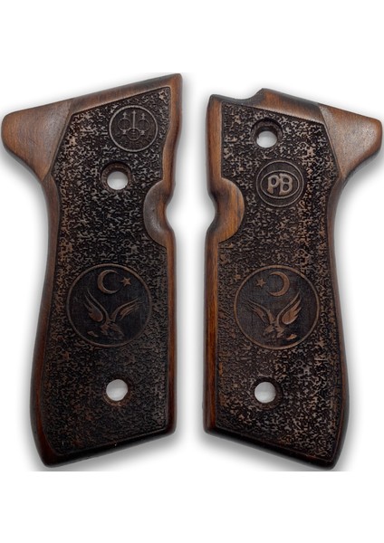 Silah Kabzası - Girsan Yavuz 16, Beretta F92 ile Uyumlu - Koyu Kahverengi Renk - BRTF92CV029