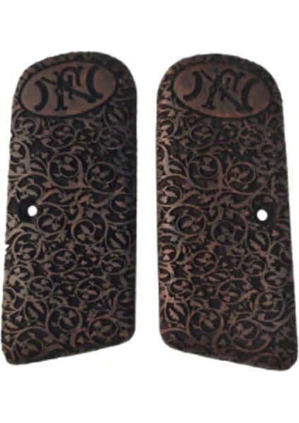 Silah Kabzası - Browning FN1910, Kısa Belçika ile Uyumlu - Koyu Kahverengi Renk - BRWFNKCV002