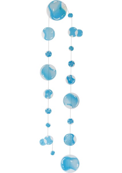Okyanus Temalı Pvc Disk Asılı Ipli Kabarcık Çelenk (Iki Parçalı Paket) (Yurt Dışından)