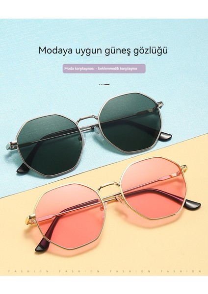 Kadın Yüksek Moda Uv Engelleyici Güneş Gözlüğü (Yurt Dışından)