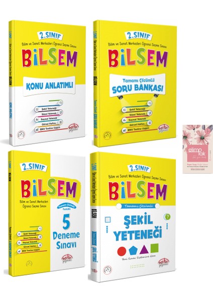 Editör Yayınları Bilsem 2. Sınıf Hazırlık Seti 4 Kitap