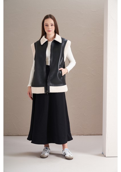 3 Iplik Şardonlu Daire Etek Siyah fırsatları