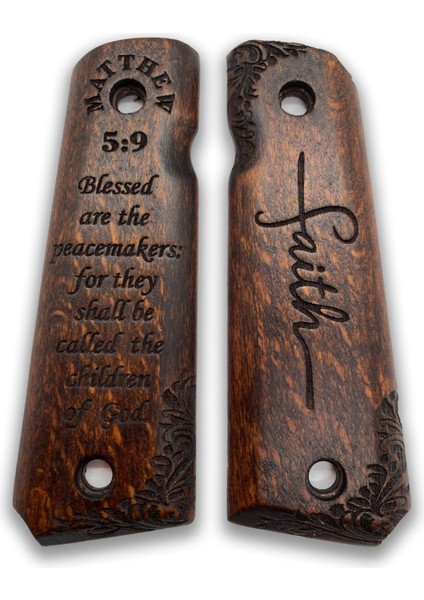 Silah Kabzası - Colt 1911, Girsan Mc 1911 ile Uyumlu - Koyu Kahverengi Renk - CLT1911CV055