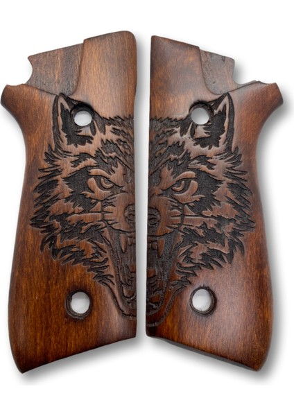 Silah Kabzası - Cybergun, Taurus PT92 ile Uyumlu - Koyu Kahverengi Renk - TRSPT92CV005