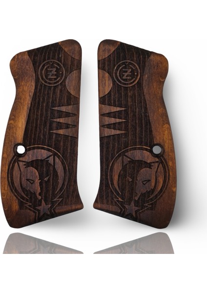 Silah Kabzası - Cz Kompakt, P-01 ile Uyumlu - Koyu Kahverengi Renk - CZCMPCV017