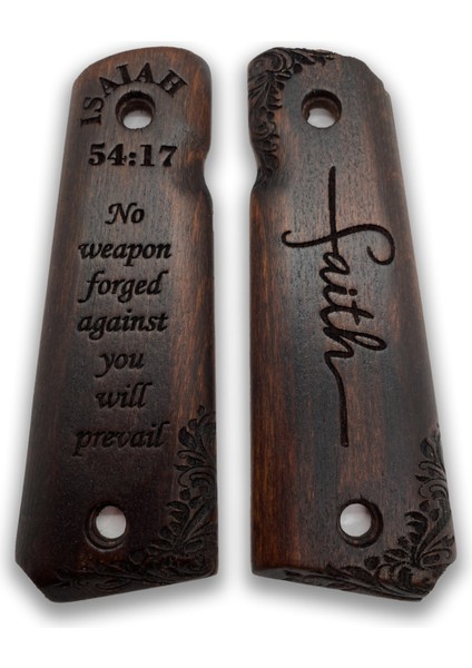 Silah Kabzası - Colt 1911, Girsan Mc 1911 ile Uyumlu - Koyu Kahverengi Renk - CLT1911CV028