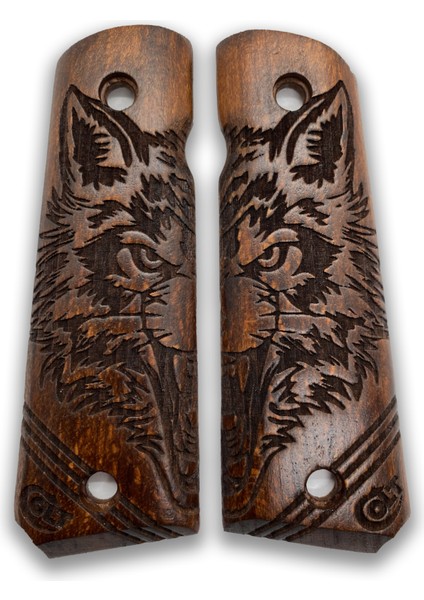 Silah Kabzası - Colt 1911, Girsan Mc 1911 ile Uyumlu - Koyu Kahverengi Renk - CLT1911CV058